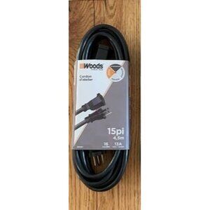 New Extension Cord (15 foot Black)